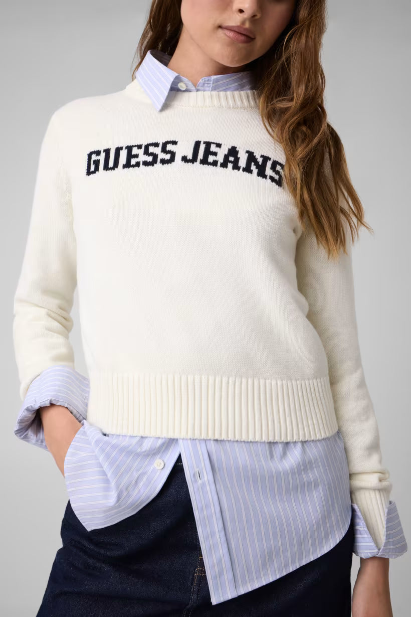 Maglione logo con intarsi
