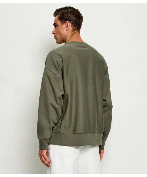 Felpa girocollo con logo Relaxed fit