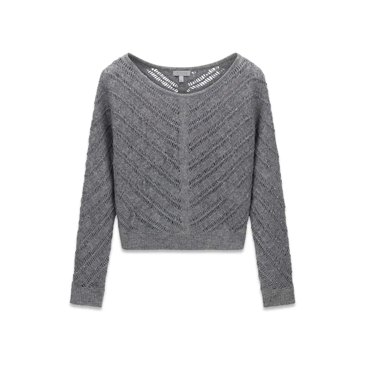 Maglione con scollo a barca