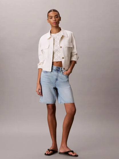 T-Shirt Crop con Logo