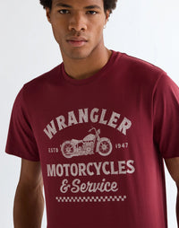 AMERICANA TEE RUBY WINE