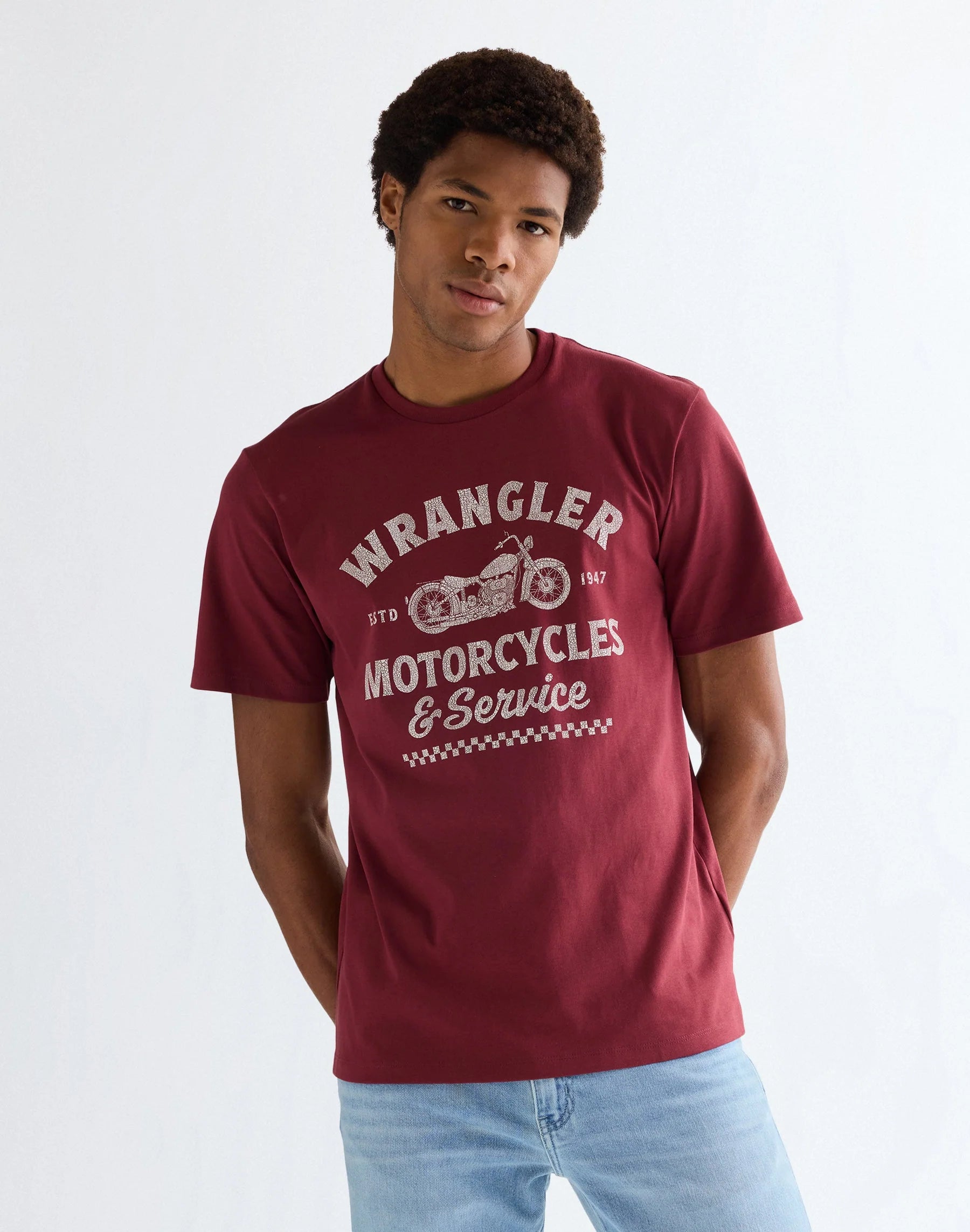 AMERICANA TEE RUBY WINE