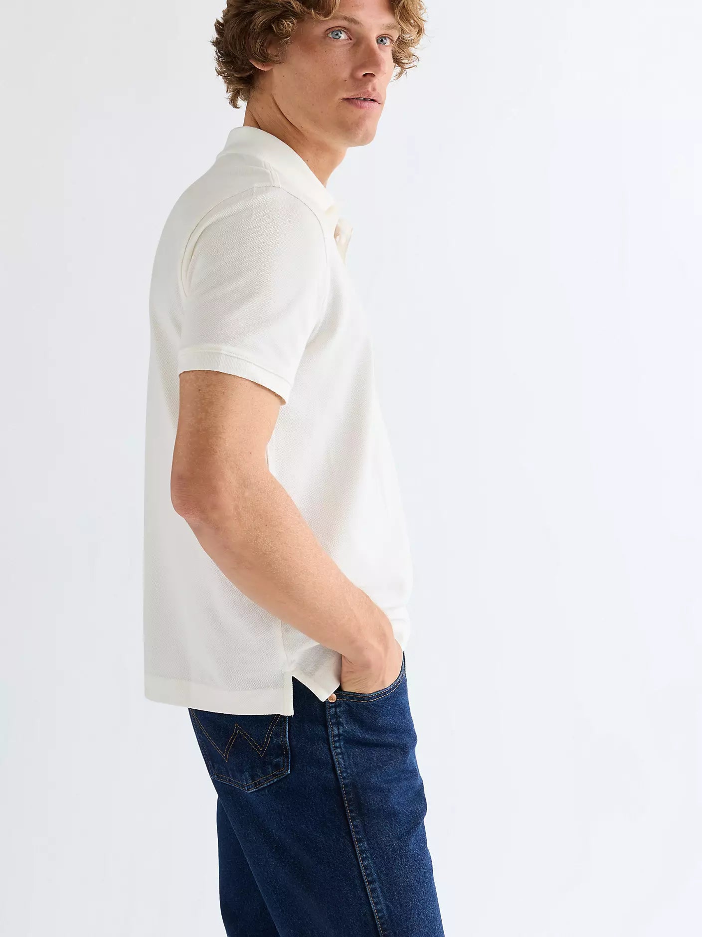 POLO SHIRT WORN WHITE