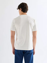 EMBROIDERY TEE WORN WHITE