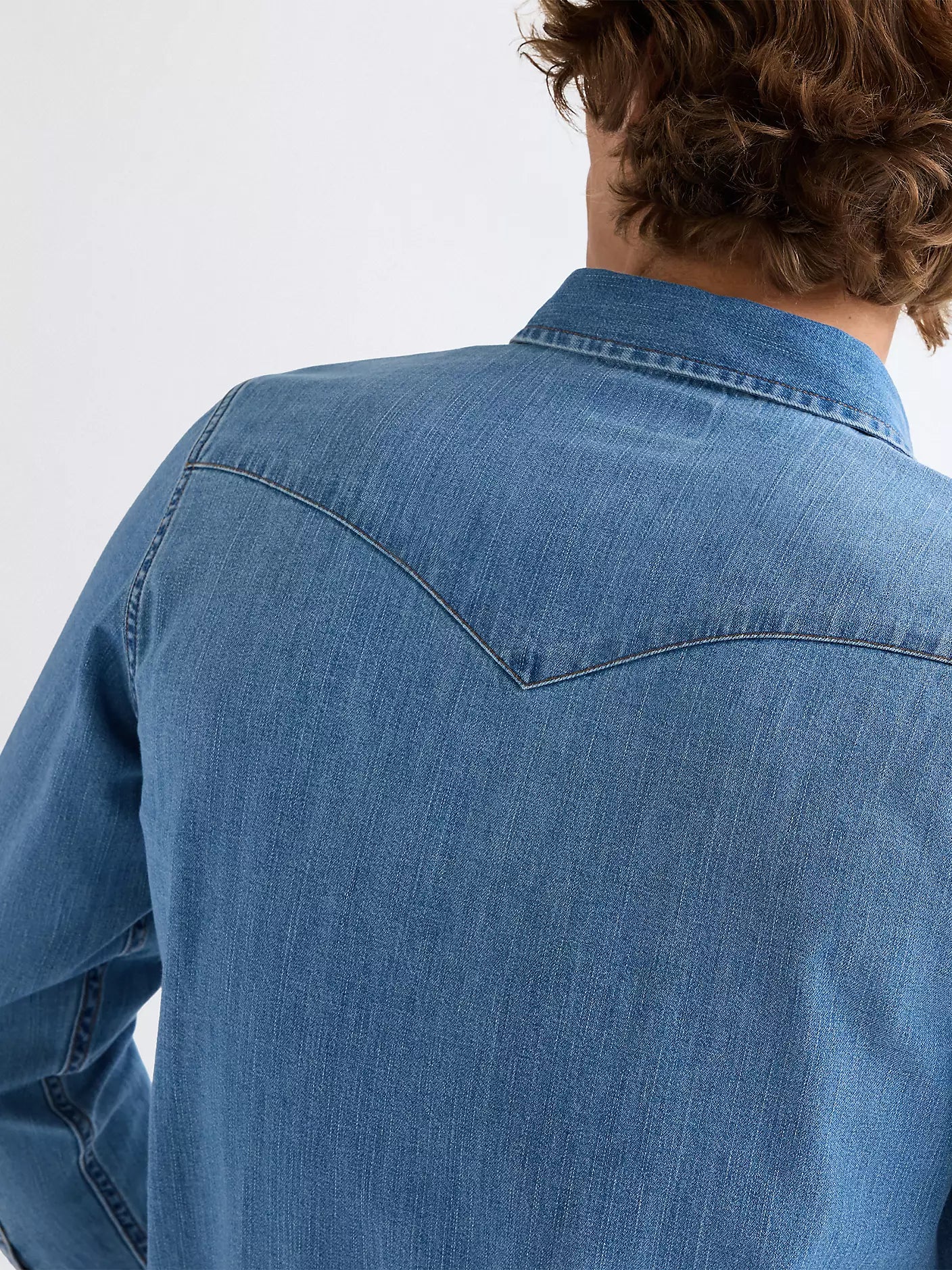 WESTERN SHIRT MID LIGHT WASH