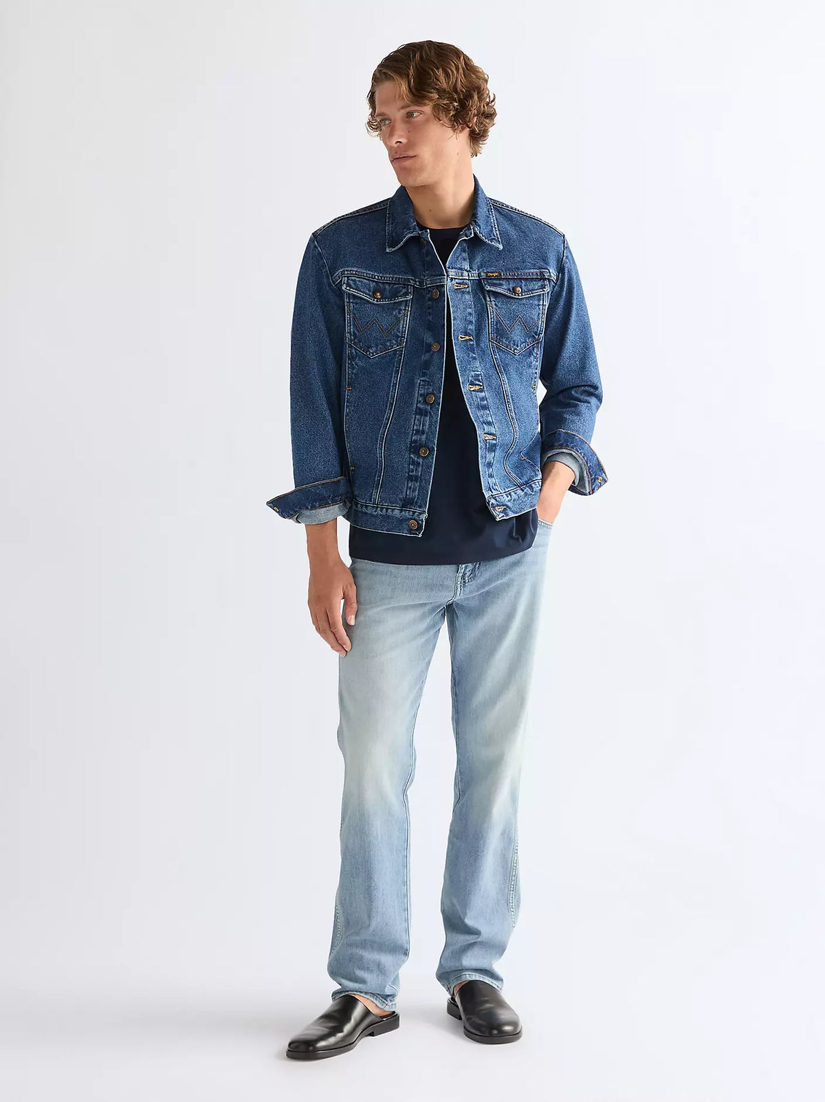 COWBOY CUT JACKET STONEWASH