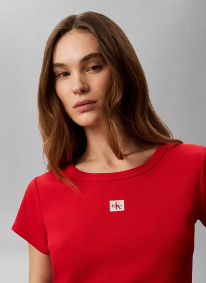 Baby Tee a costine con monologo intessuto