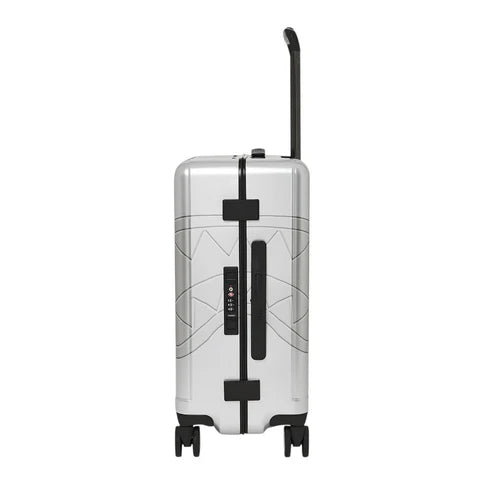 SILVER SIDE DRIP BLACK CHECK CARRY-ON HARD LUGGAGE SPRAYGROUND