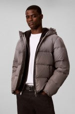 Piumino con zip