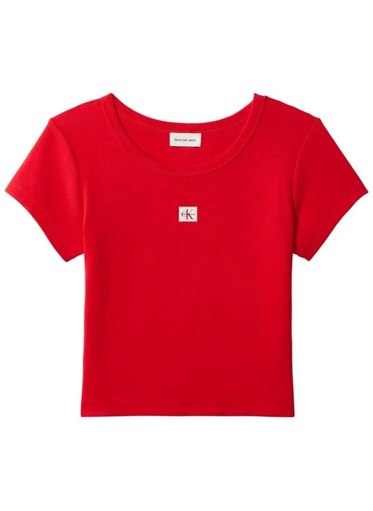 Baby Tee a costine con monologo intessuto