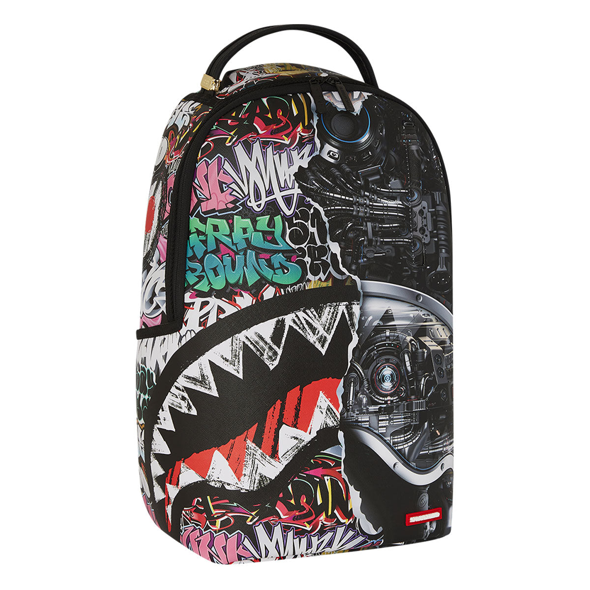 ZAINO SPRAYGROUND SPLIT CYBERSHARK DLXSV