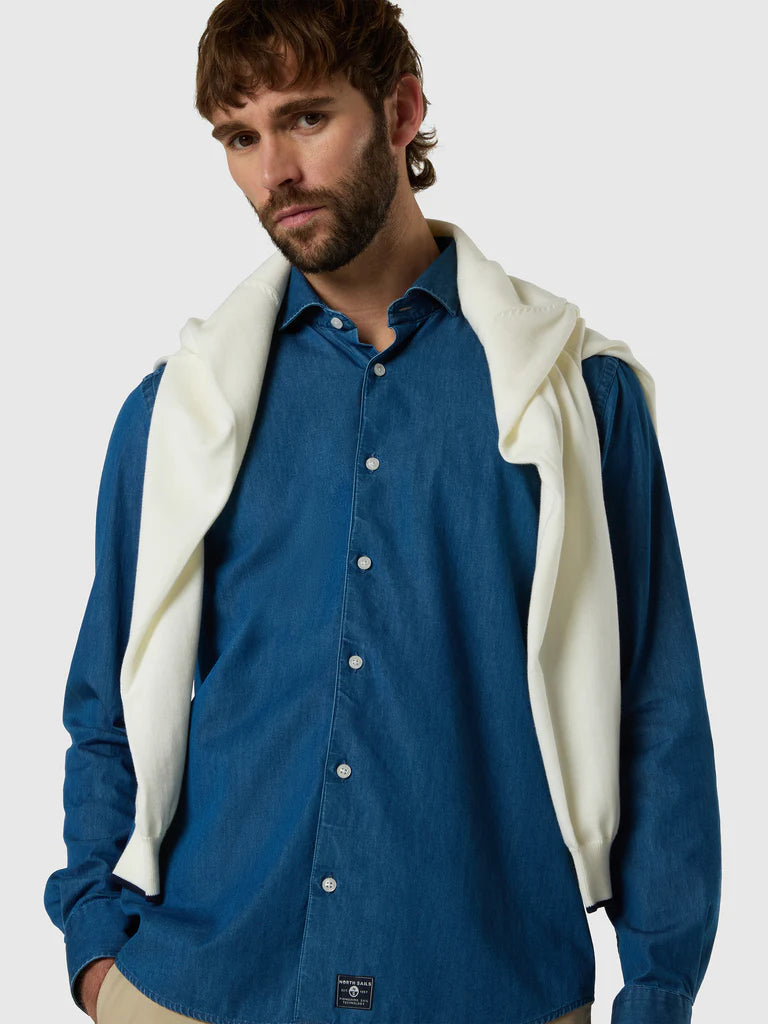 SHIRT ITALIAN COLLAR LONG SLEEVE