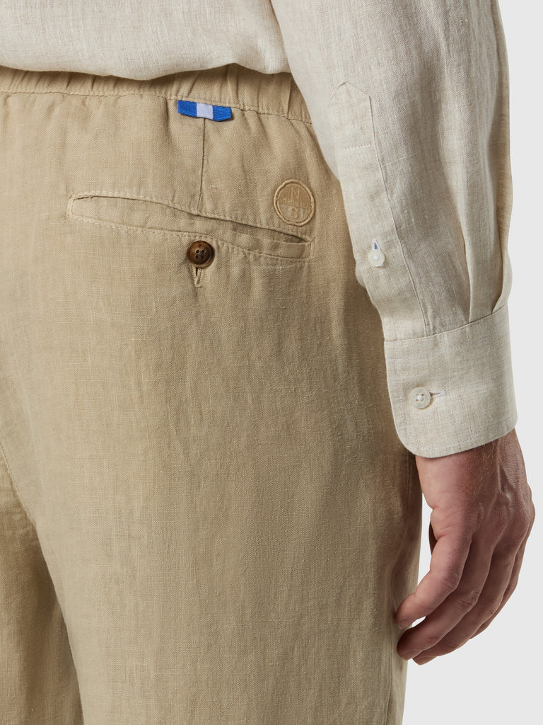 BREEZE- REGULAR FIT W/DRAWSTRING LONG TROUSER