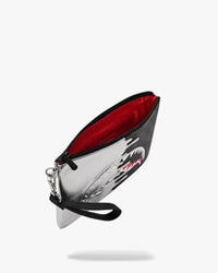 SILVER SIDE DRIP BLACK CHECK CROSSBODY POUCHETTE SPRAYGROUND