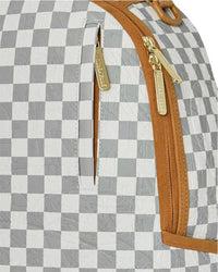 GRAFF EMBOSSED CREAM CHECK DLXSV BACKPACK SPRAYGROUND
