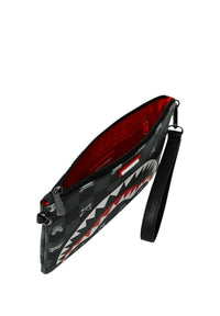 GRAY PEEKING CHARACTER CHECK CROSSBODY POUCHETTE SPRAYGROUND