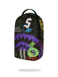 ZAINO SPRAYGROUND SHARK CENTRAL STENCILS DLXSV