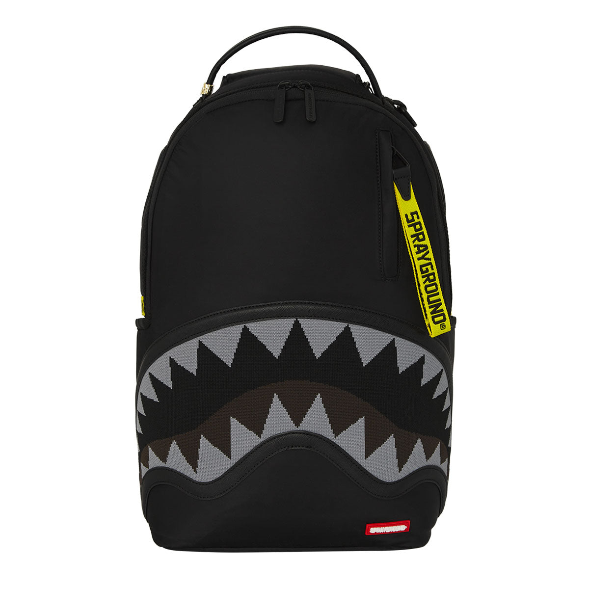 ZAINO SPRAYGROUND SHARK CENTRAL YELLOW TAPE DLX