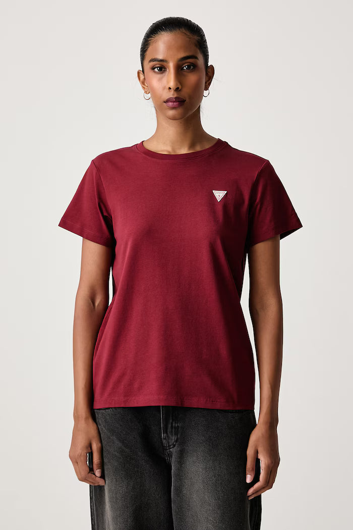 T-shirt classica con logo triangolo mini