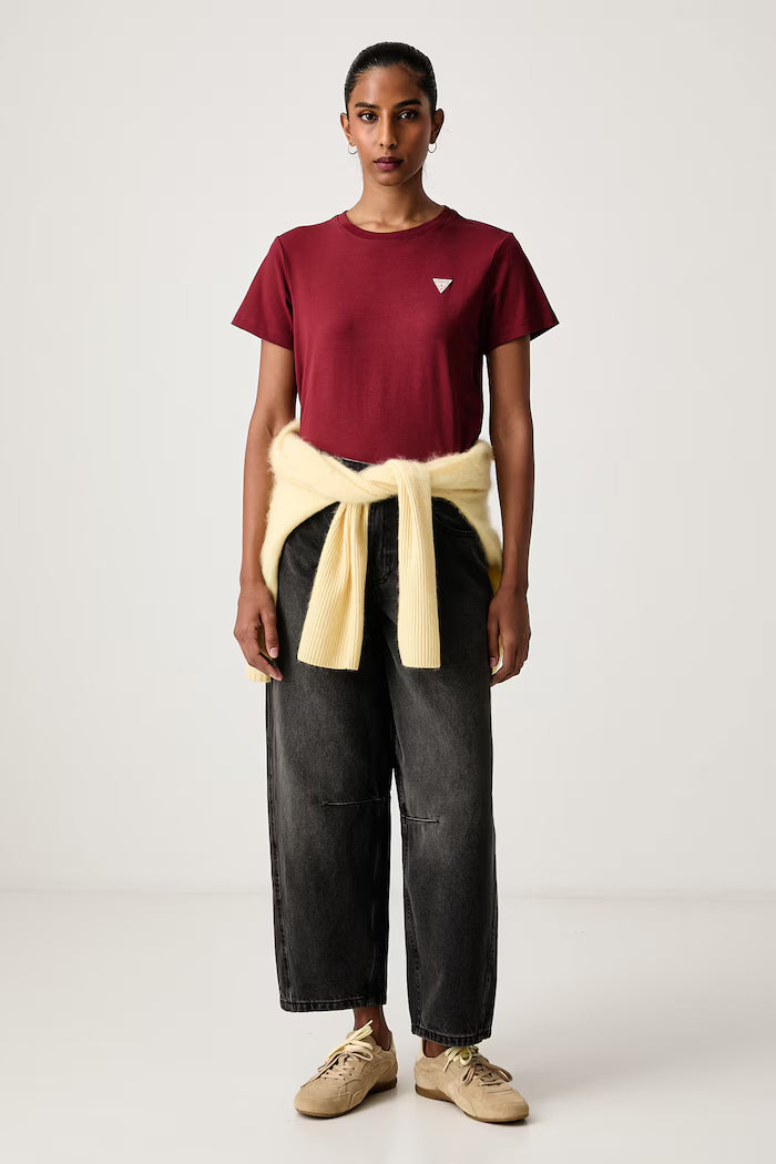 T-shirt classica con logo triangolo mini