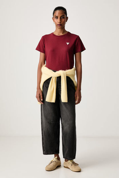T-shirt classica con logo triangolo mini