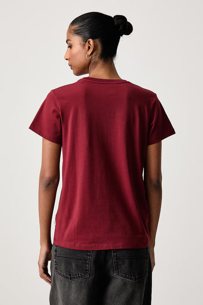 T-shirt classica con logo triangolo mini