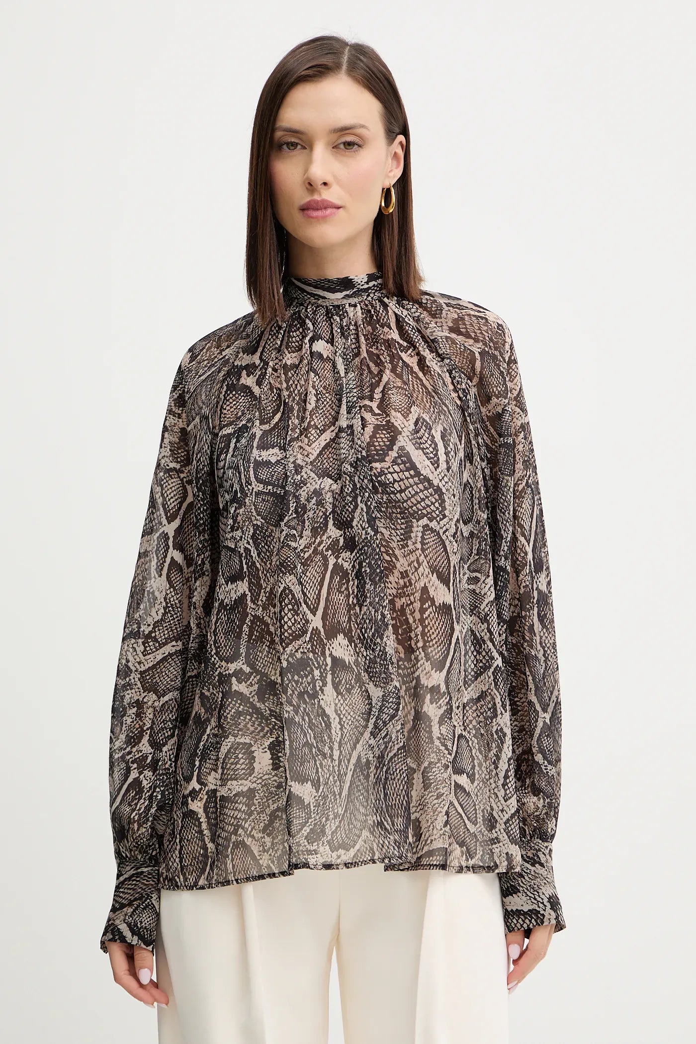 LS AUDRINE BOW BLOUS