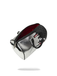 SILVER SIDE DRIP BLACK CHECK MINI DUFFLE SPRAYGROUND