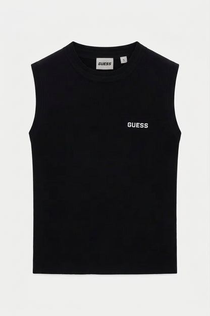 Top maglione senza maniche