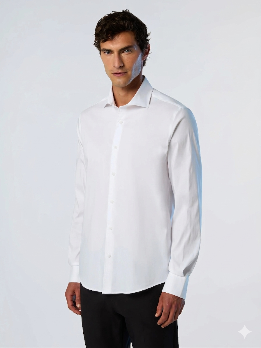 SHIRT ITALIAN COLLAR LONG SLEEVE