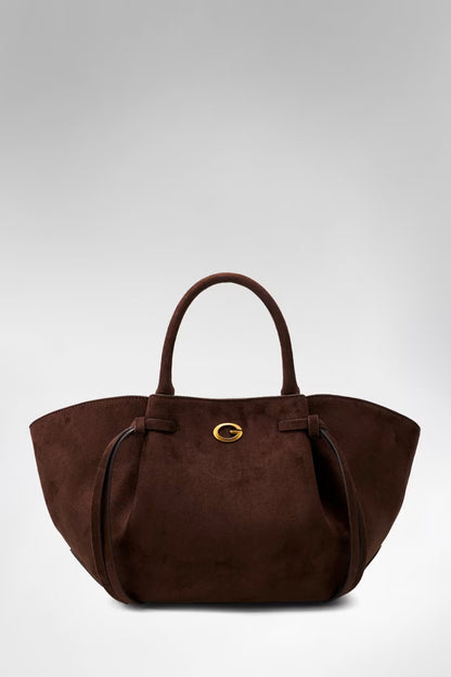 Borsa a mano Allegra in suede
