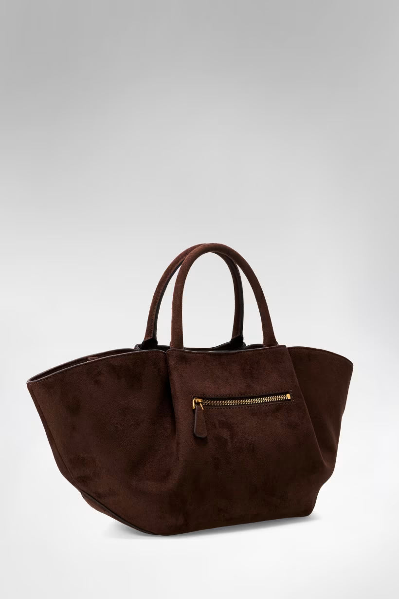 Borsa a mano Allegra in suede