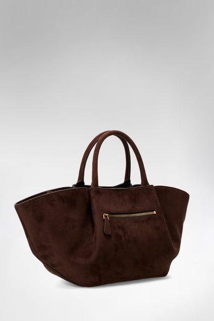 Borsa a mano Allegra in suede