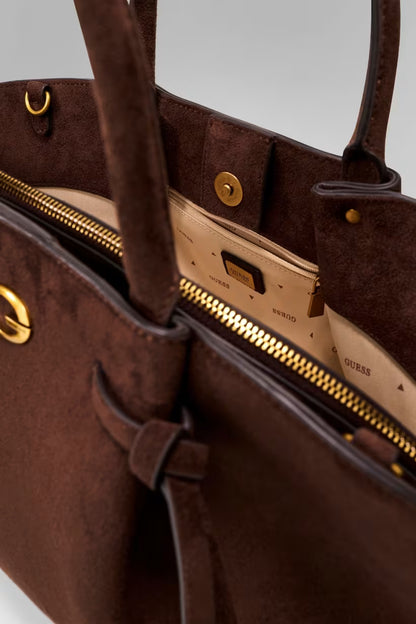 Borsa a mano Allegra in suede
