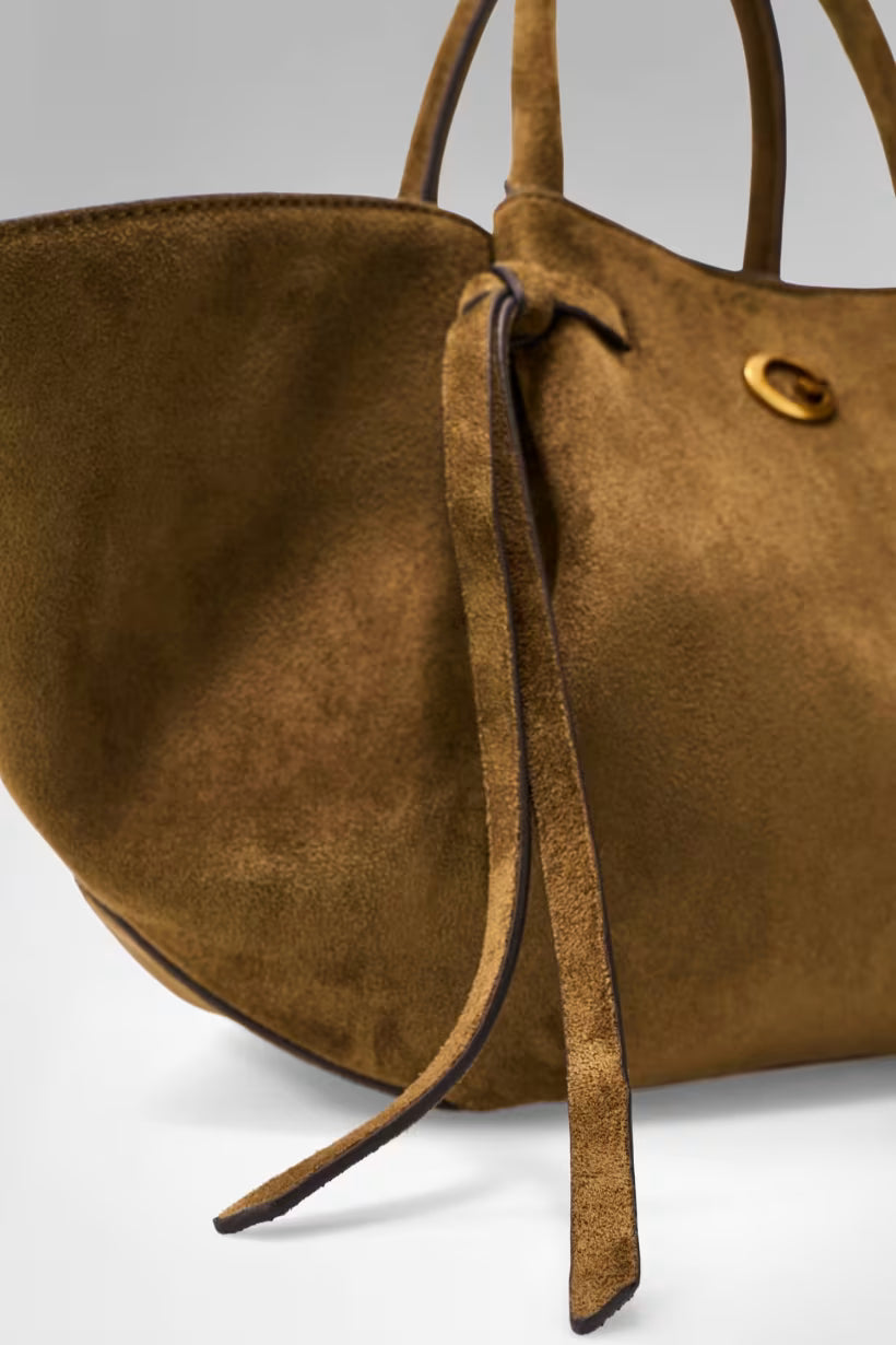 Borsa a mano Allegra in suede