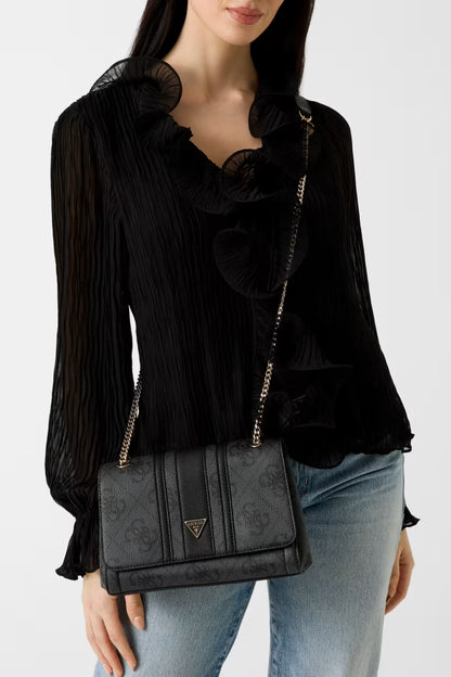 Borsa a tracolla con logo Noelle