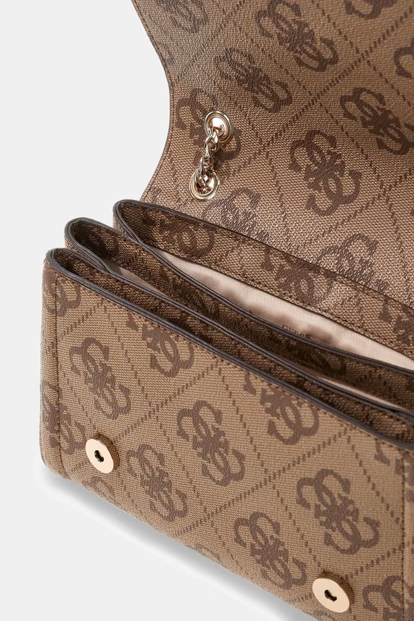 Borsa a tracolla con logo Noelle