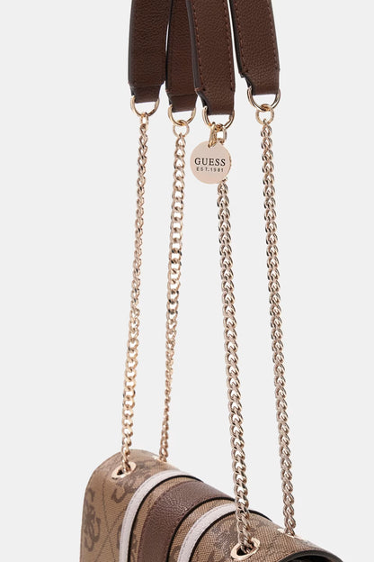 Borsa a tracolla con logo Noelle