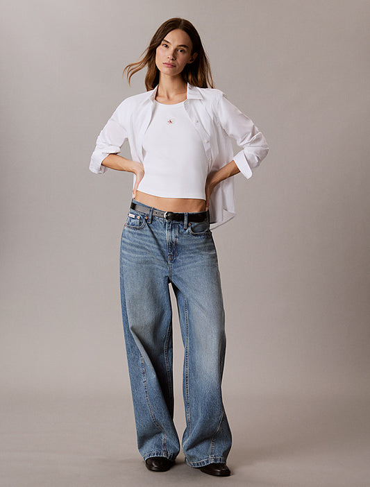 Baby Tee a costine con monologo intessuto