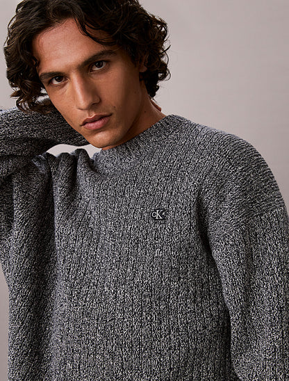 Maglione a costine in cotone