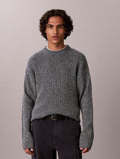 Maglione a costine in cotone