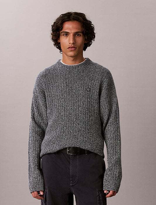 Maglione a costine in cotone