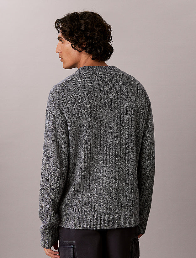Maglione a costine in cotone