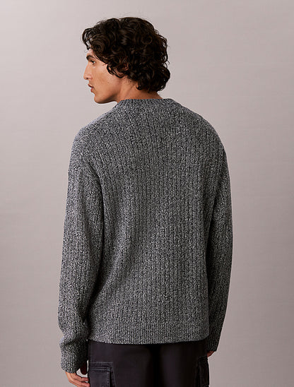 Maglione a costine in cotone