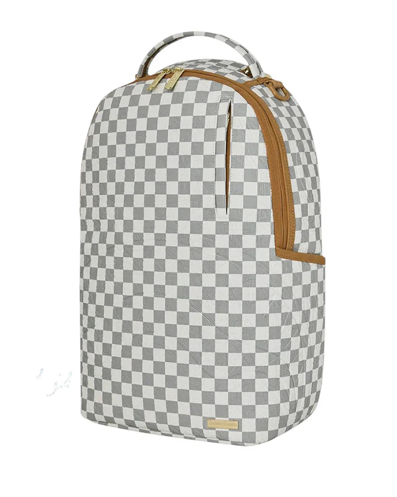 GRAFF EMBOSSED CREAM CHECK DLXSV BACKPACK SPRAYGROUND