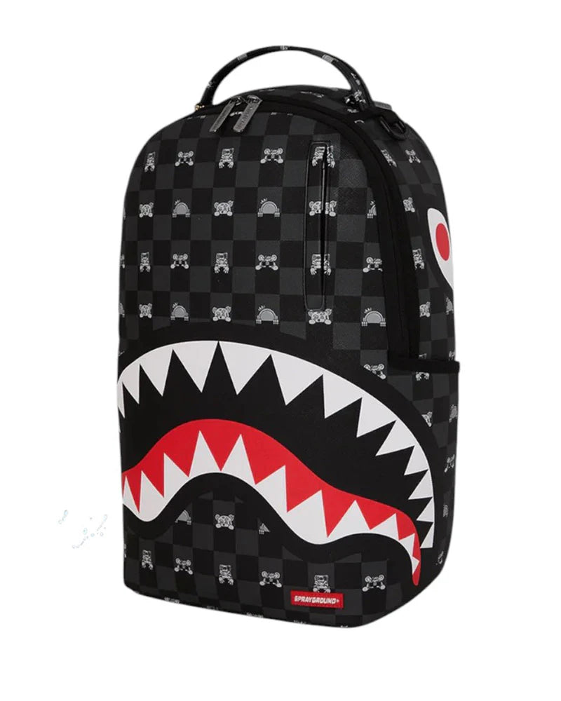 GRAY PEEKING CHARACTER CHECK DLXSV  BACKPACK SPRAYGROUND