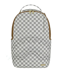 GRAFF EMBOSSED CREAM CHECK DLXSV BACKPACK SPRAYGROUND