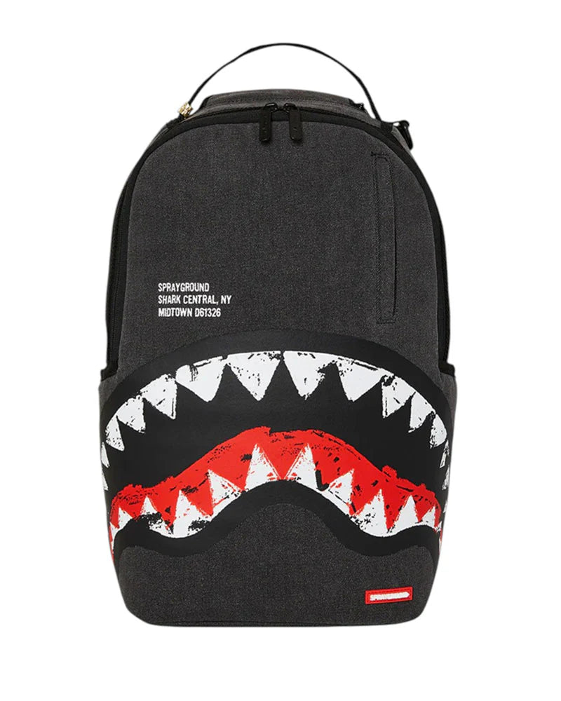 ZAINO SPRAYGROUND SHARK CENTRAL PAINTED