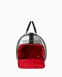 SILVER SIDE DRIP BLACK CHECK LARGE DUFFLE SPRAYGROUND