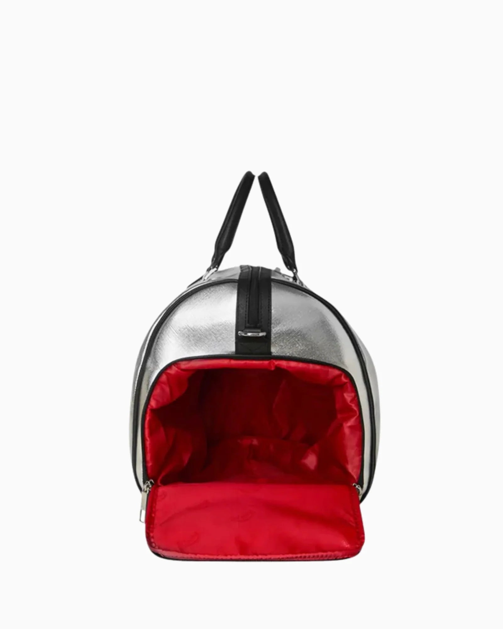 SILVER SIDE DRIP BLACK CHECK LARGE DUFFLE SPRAYGROUND